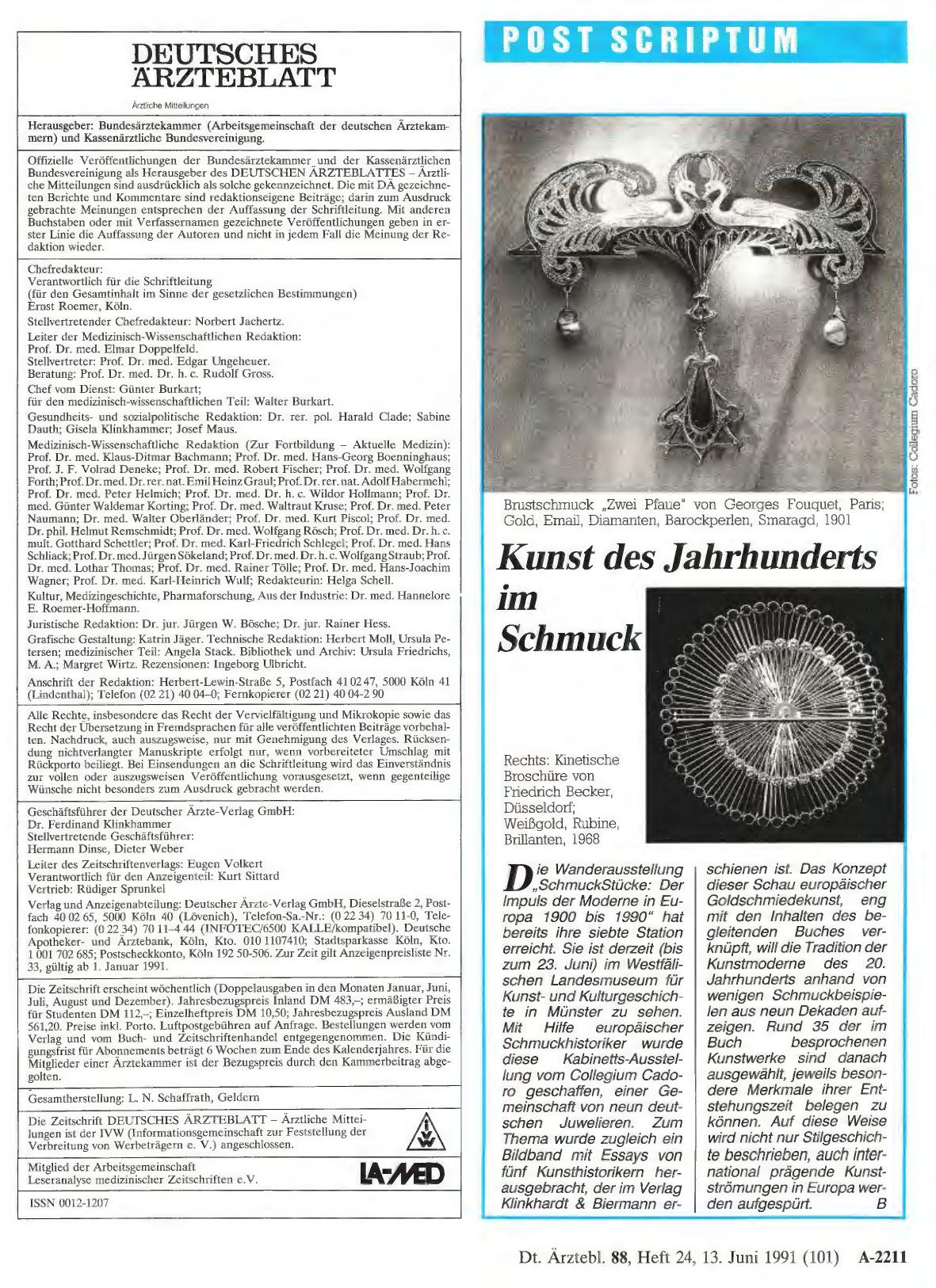 Vorschauseite 1: Kunst des Jahrhunderts im Schmuck