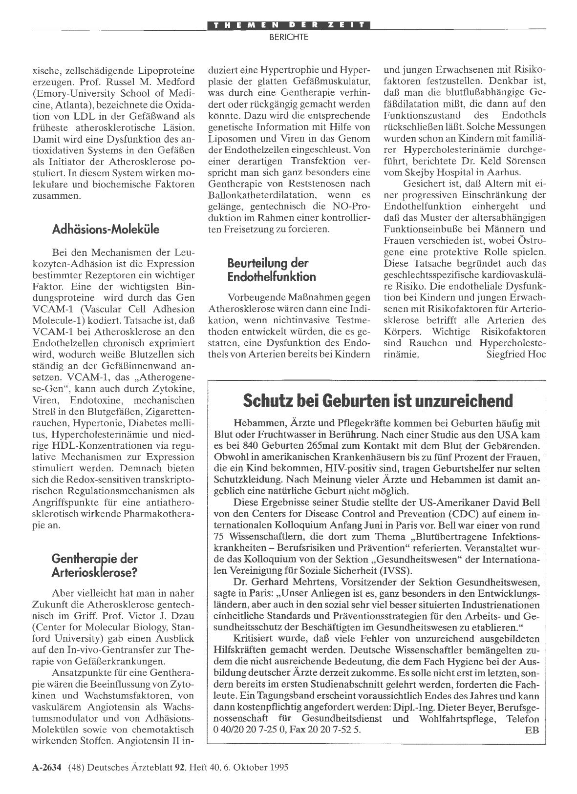 Vorschauseite 1: Schutz bei Geburten ist unzureichend