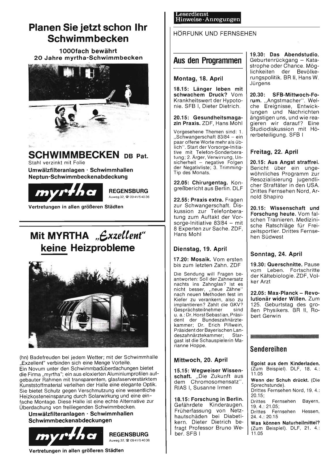 Vorschauseite 1: Aus den Programmen