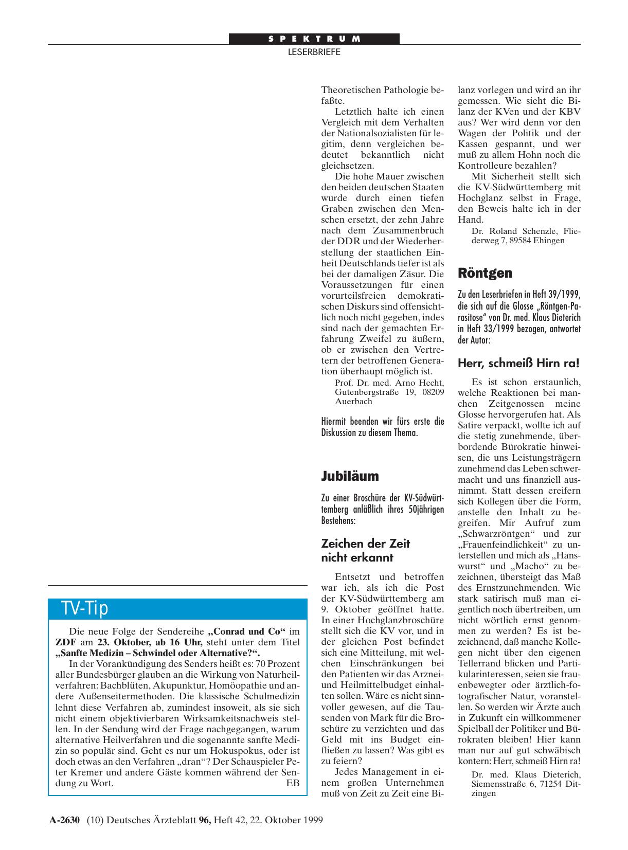 Vorschauseite 1: Röntgen: Herr, schmeiß Hirn ra!