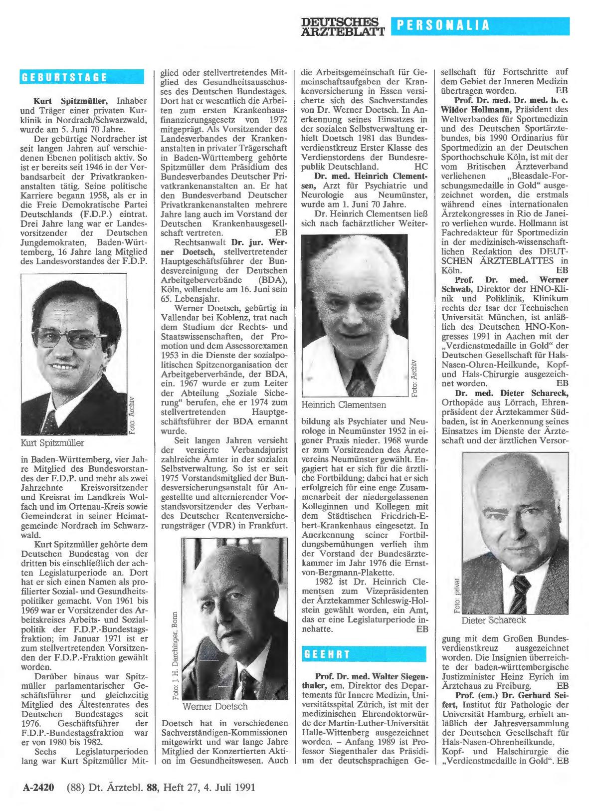 Vorschauseite 1: Geehrt