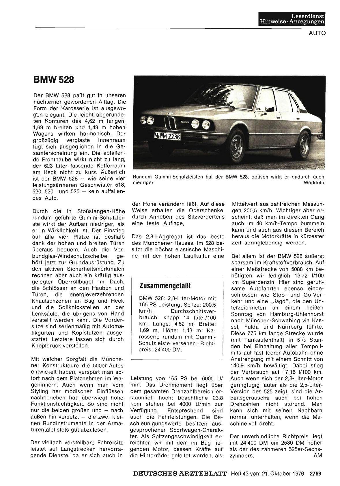 Vorschauseite 1: BMW 528