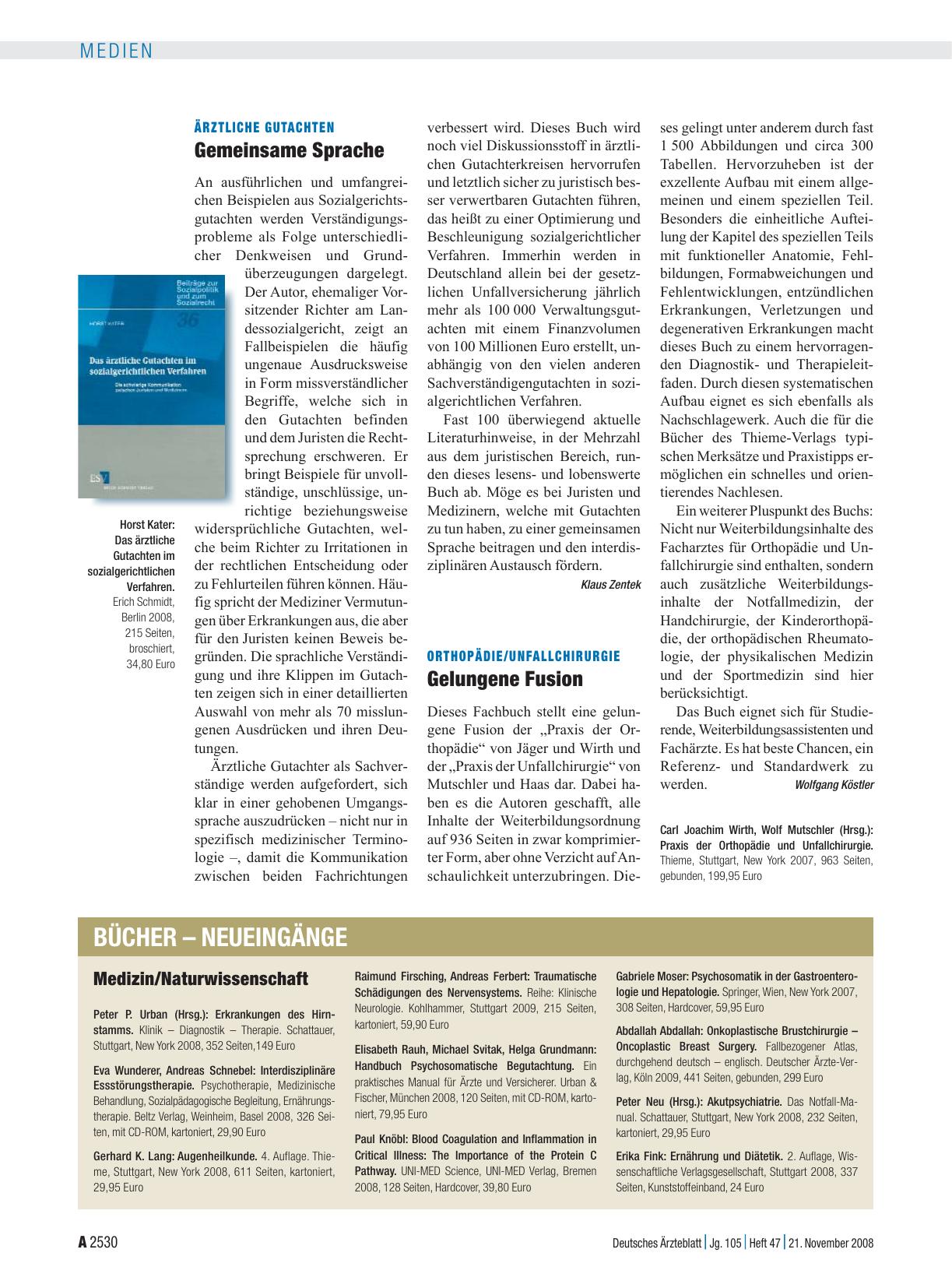Vorschauseite 1: Ärztliche Gutachten: Gemeinsame Sprache