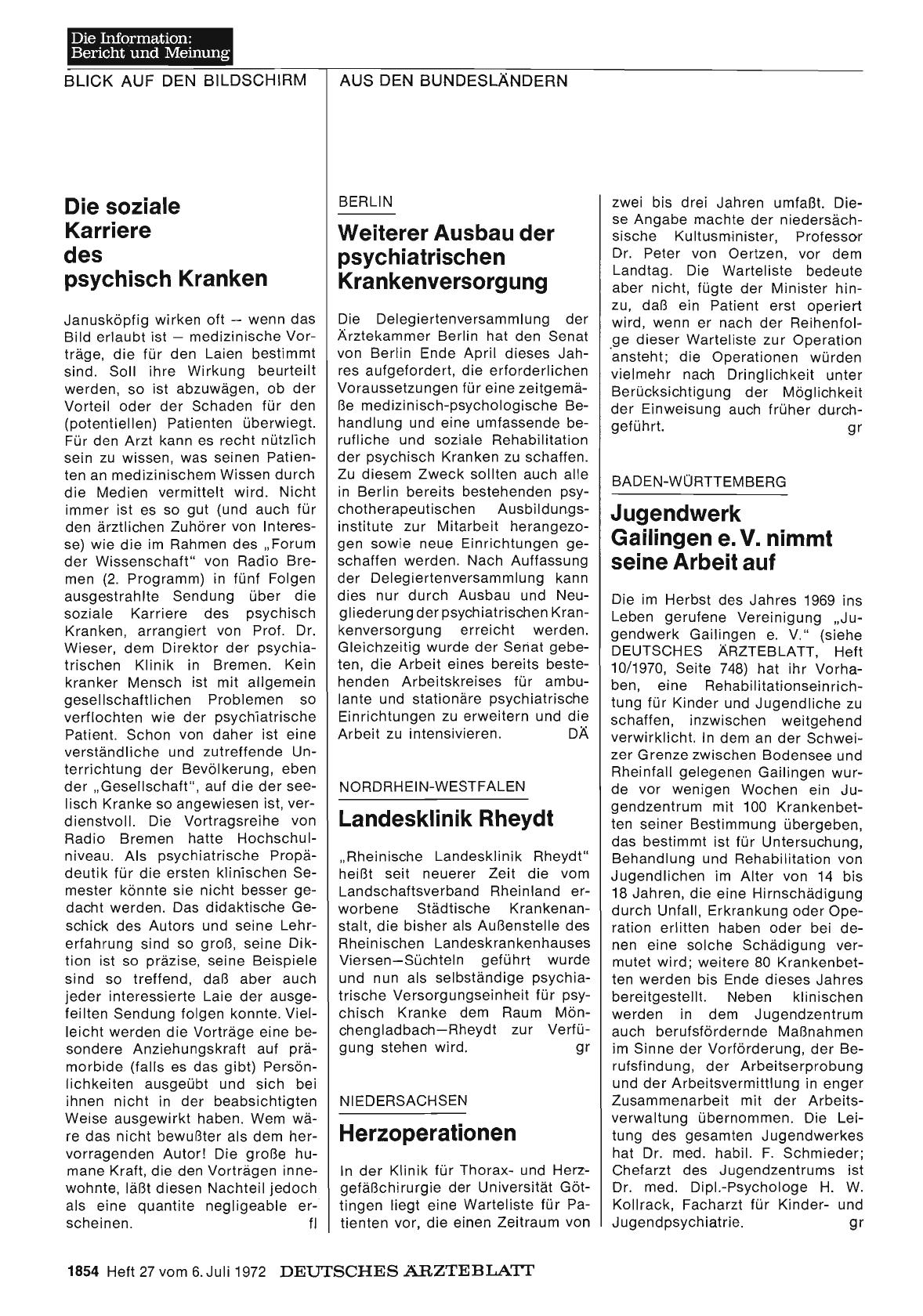 Vorschauseite 1: Niedersachsen: Herzoperationen