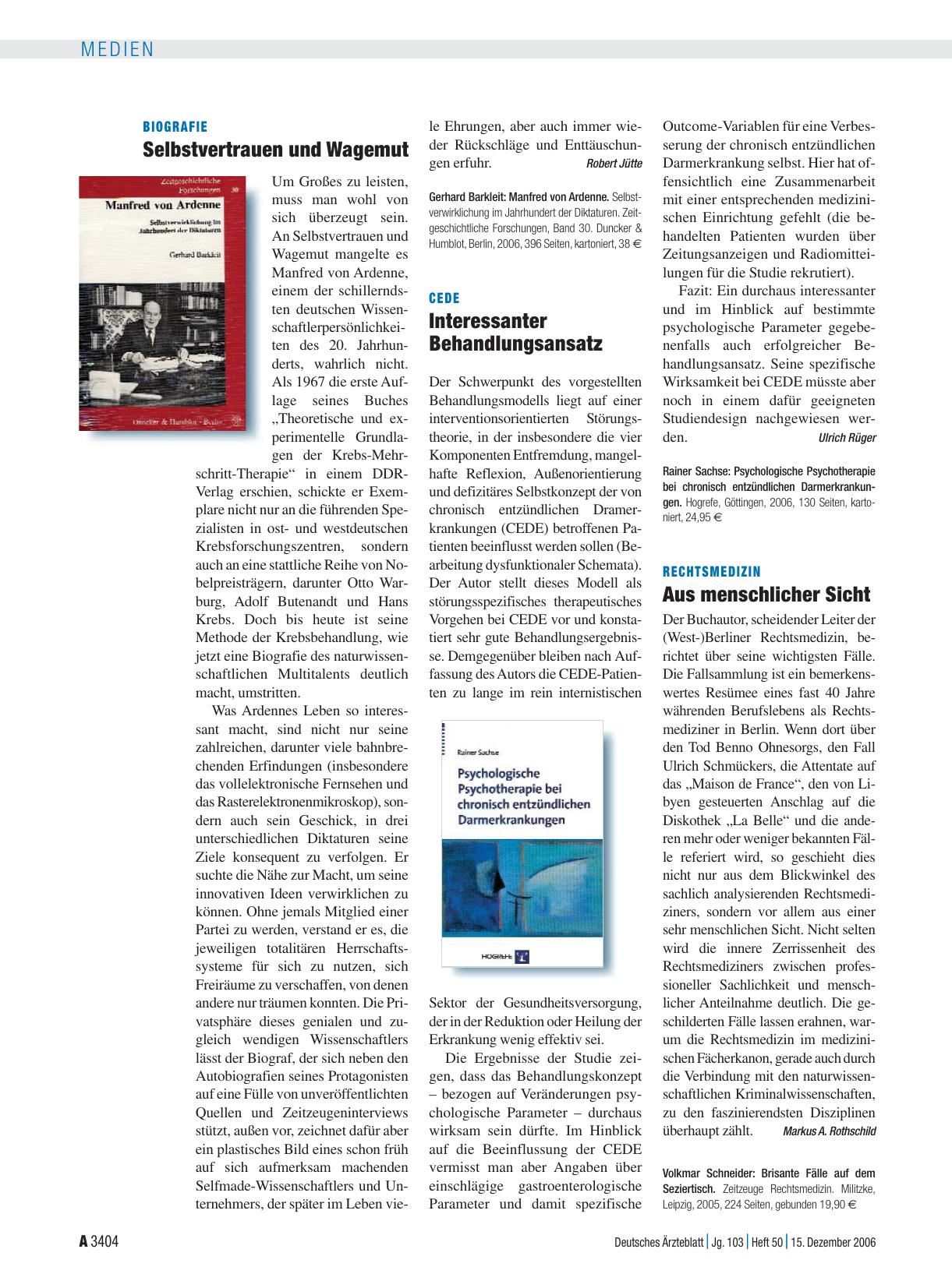 Vorschauseite 1: Manfred von Ardenne. Selbstverwirklichung im Jahrhundert der Diktaturen. Zeitgeschichtliche Forschungen