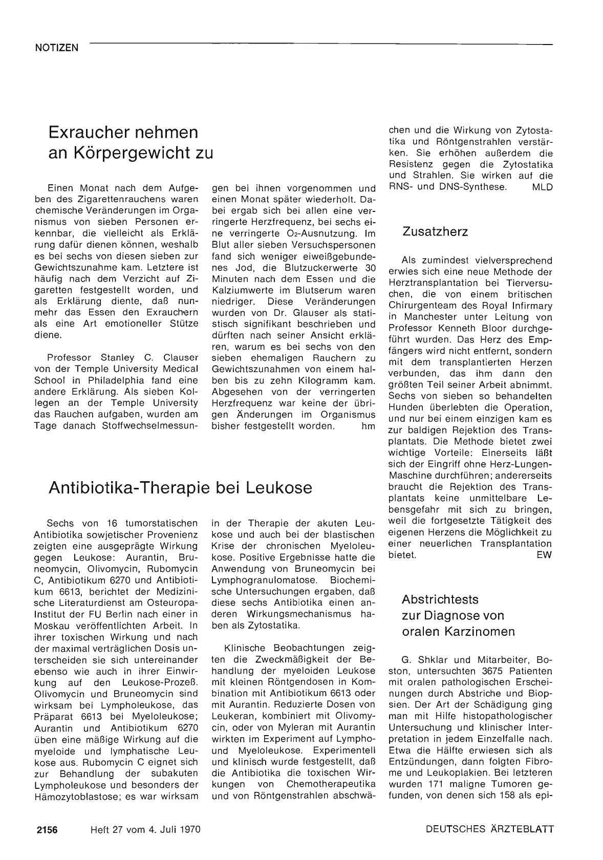 Vorschauseite 1: Exraucher nehmen an Körpergewicht zu