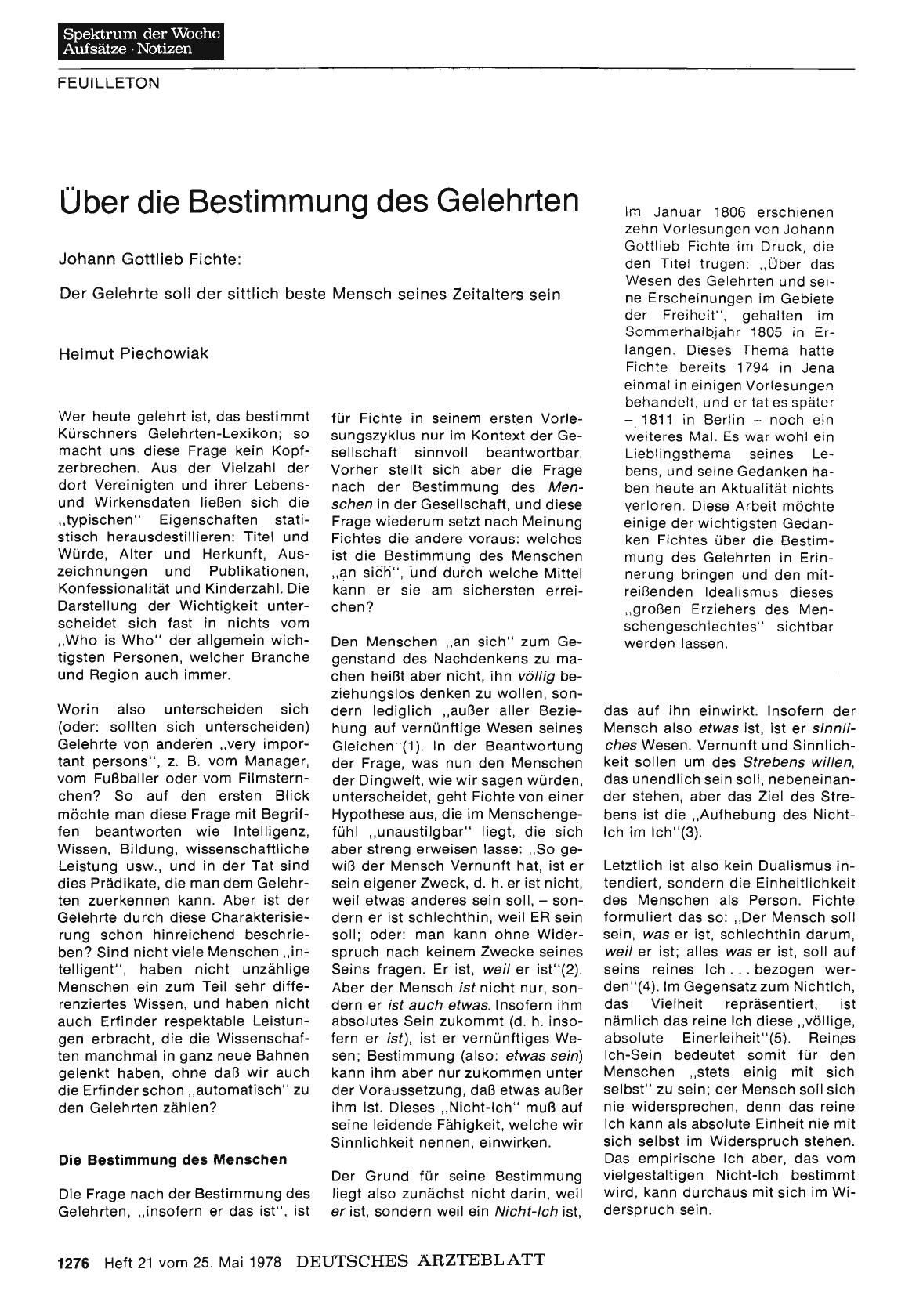 Vorschauseite 1: Über die Bestimmung des Gelehrten
