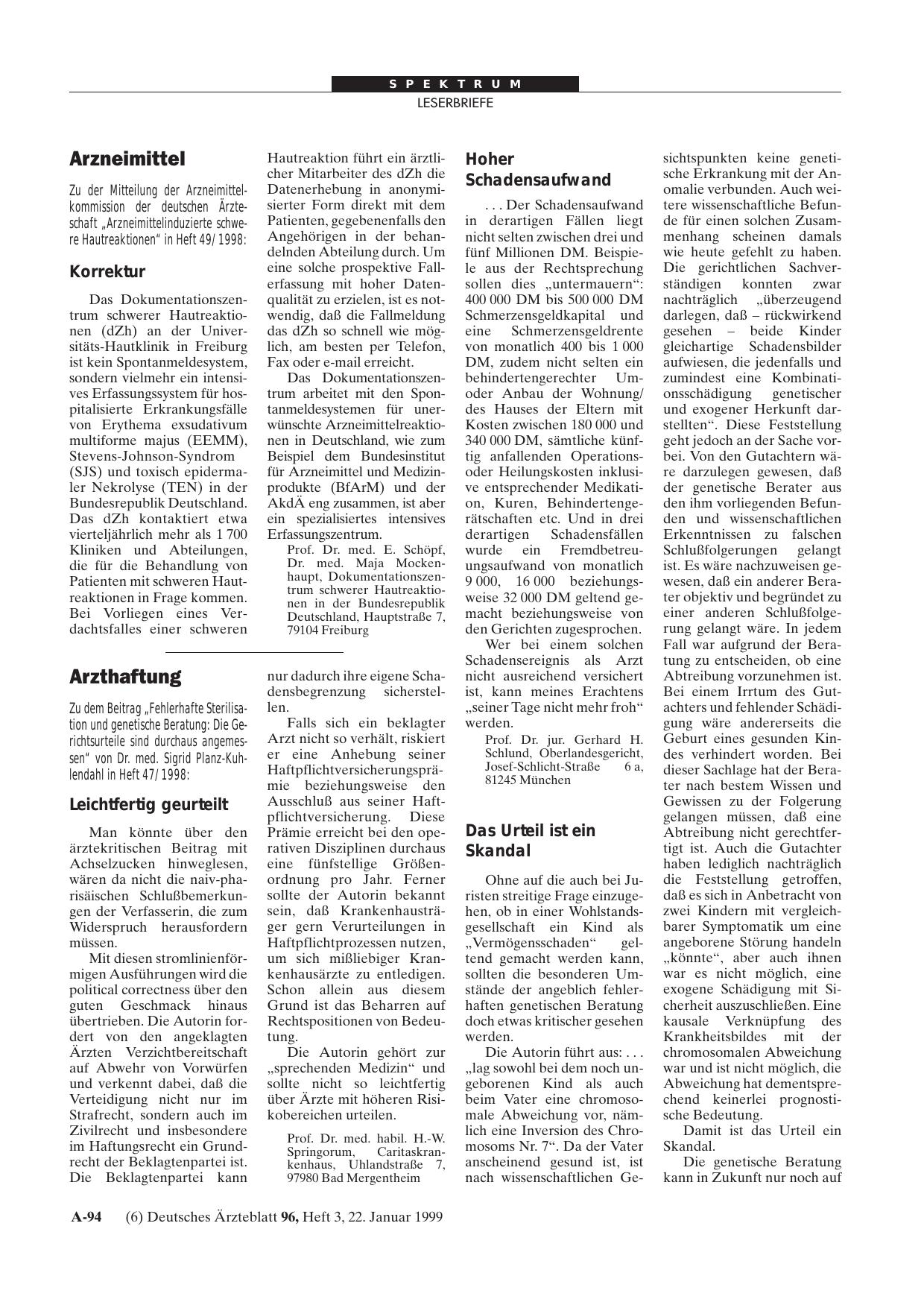 Vorschauseite 1: Arzneimittel: Korrektur