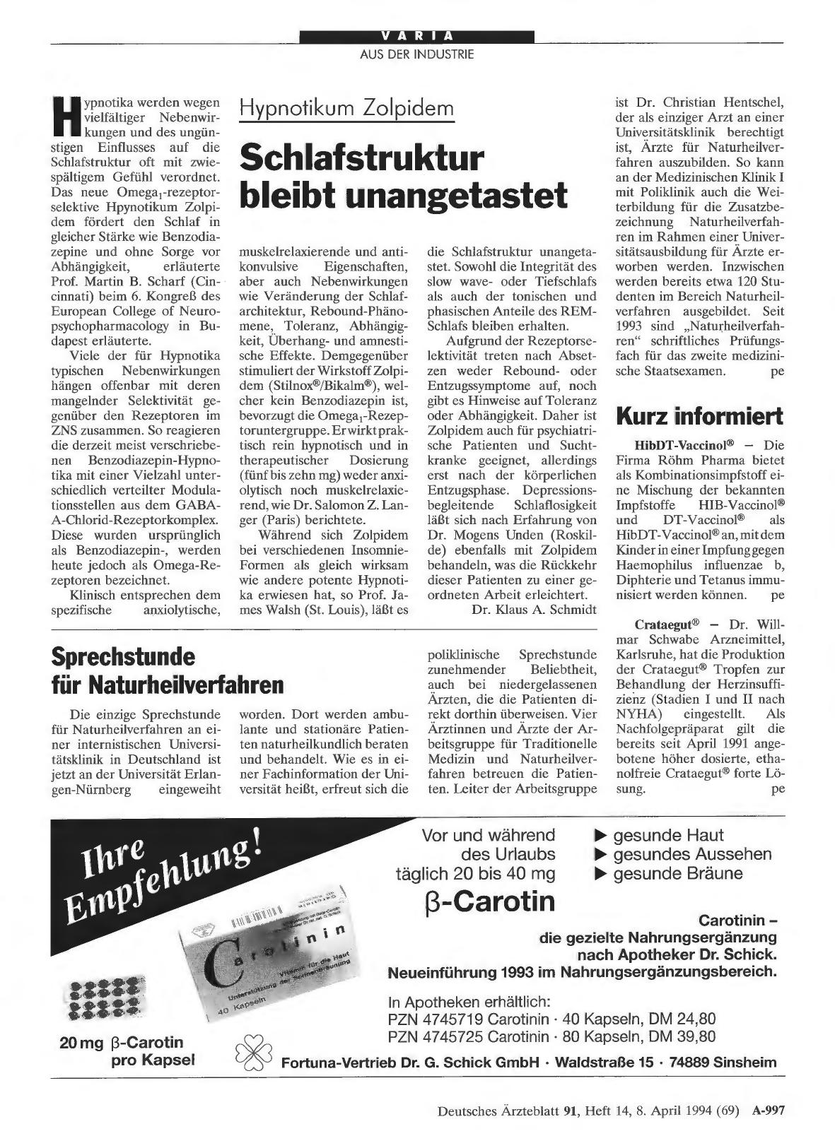 Vorschauseite 1: Kurz informiert