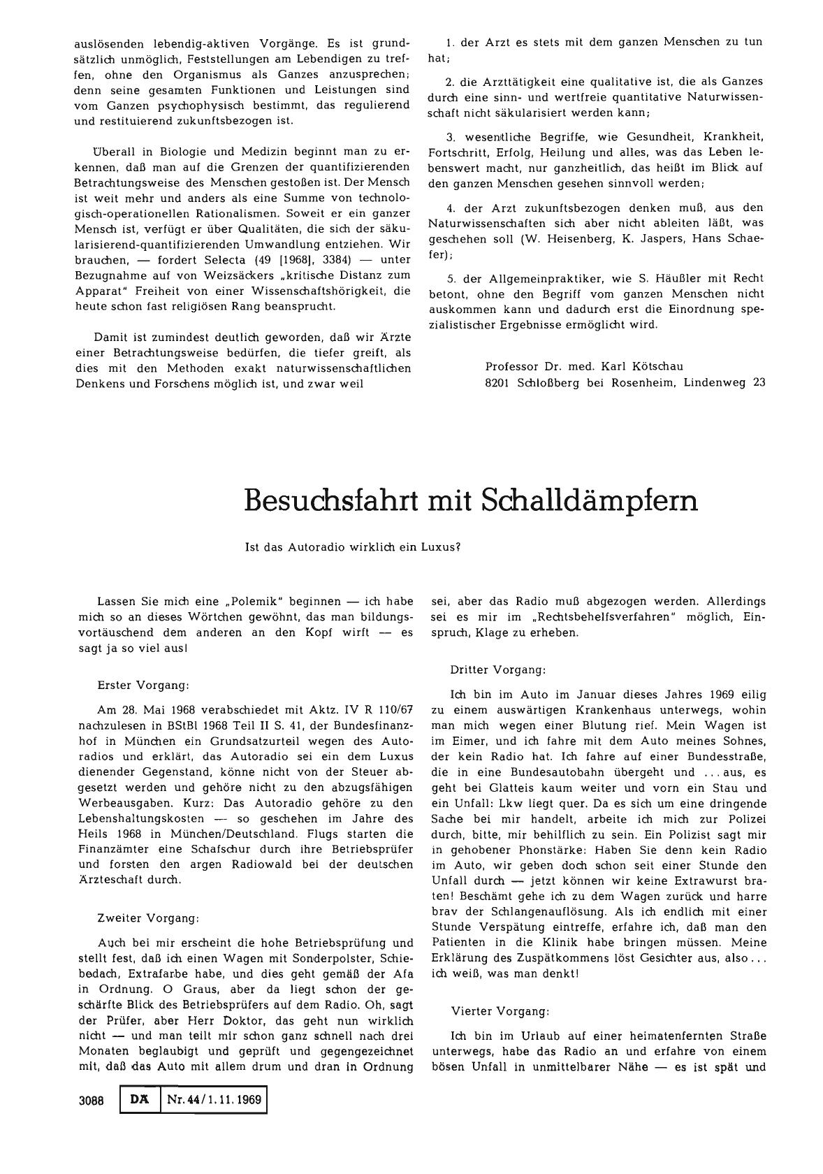 Vorschauseite 1: Besuchsfahrt mit Schalldämpfern
