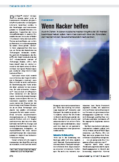 Vorschauseite 1: IT-Sicherheit: Wenn Hacker helfen