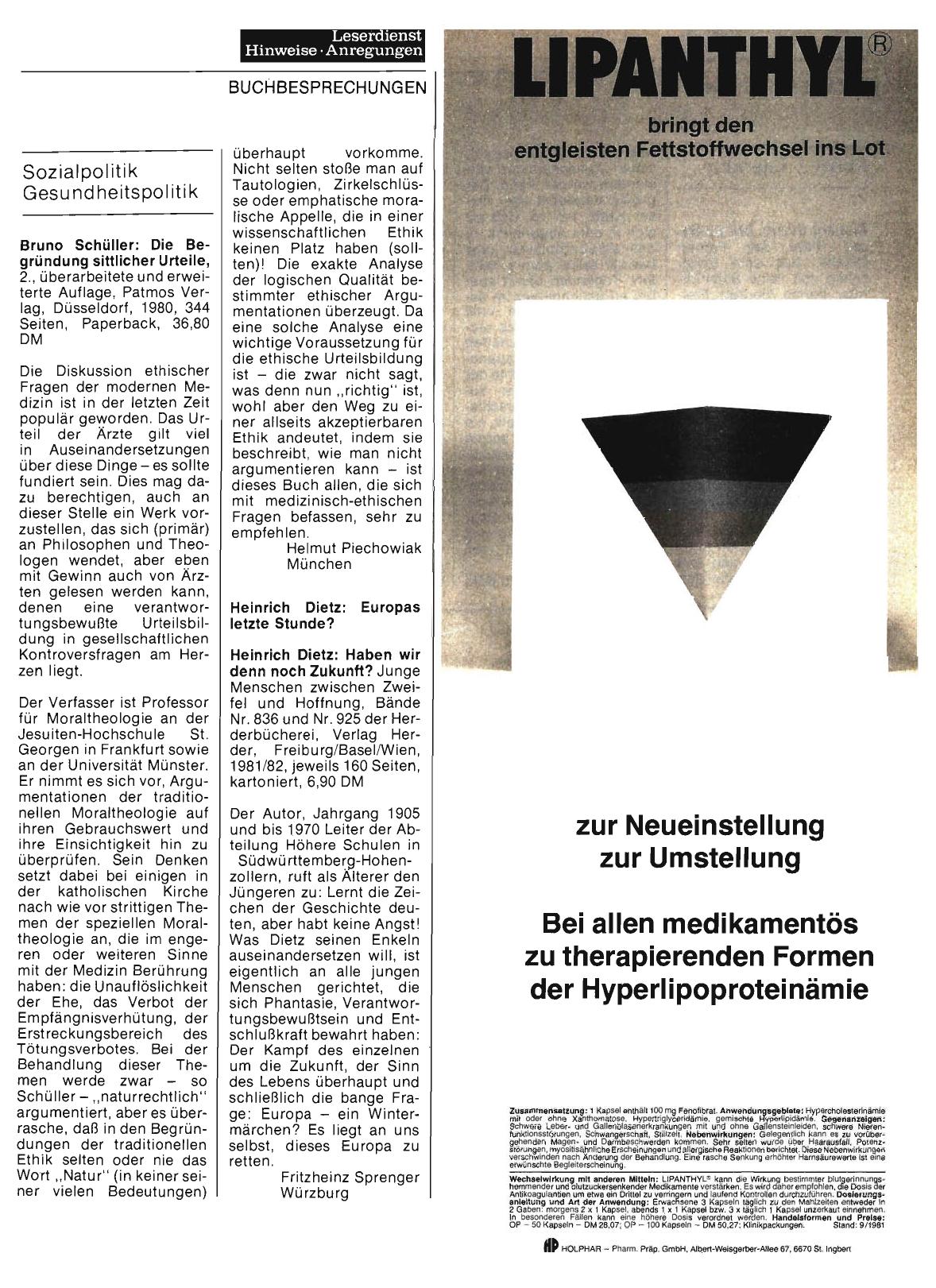 Vorschauseite 1: Sozialpolitik — Gesundheitspolitik