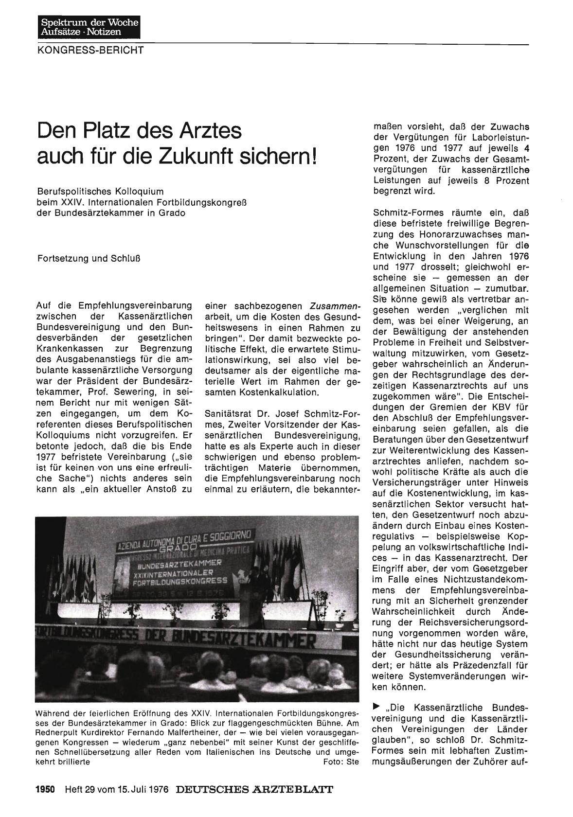 Vorschauseite 1: Den Platz des Arztes auch für die Zukunft sichern!