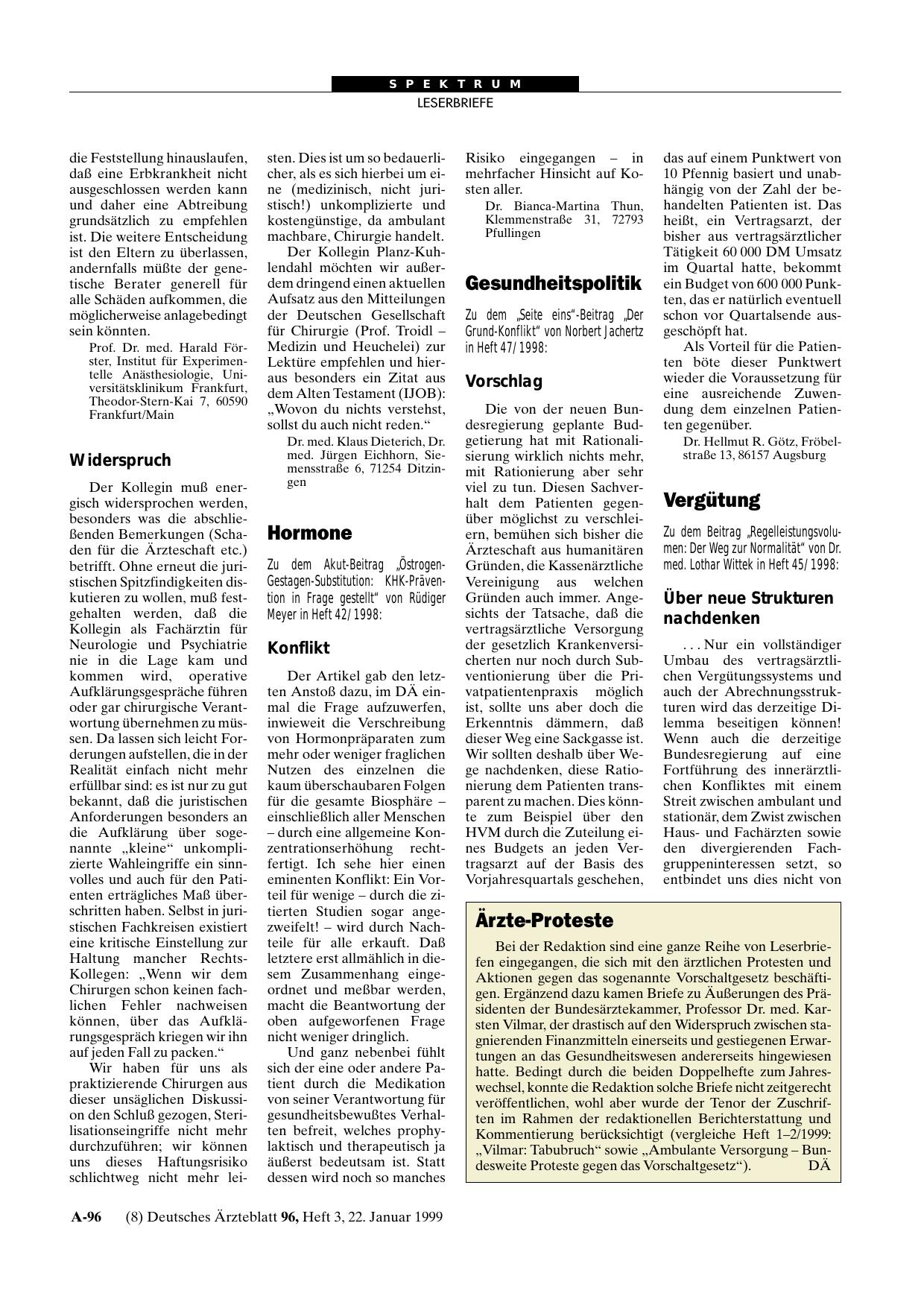 Vorschauseite 1: Gesundheitspolitik: Vorschlag
