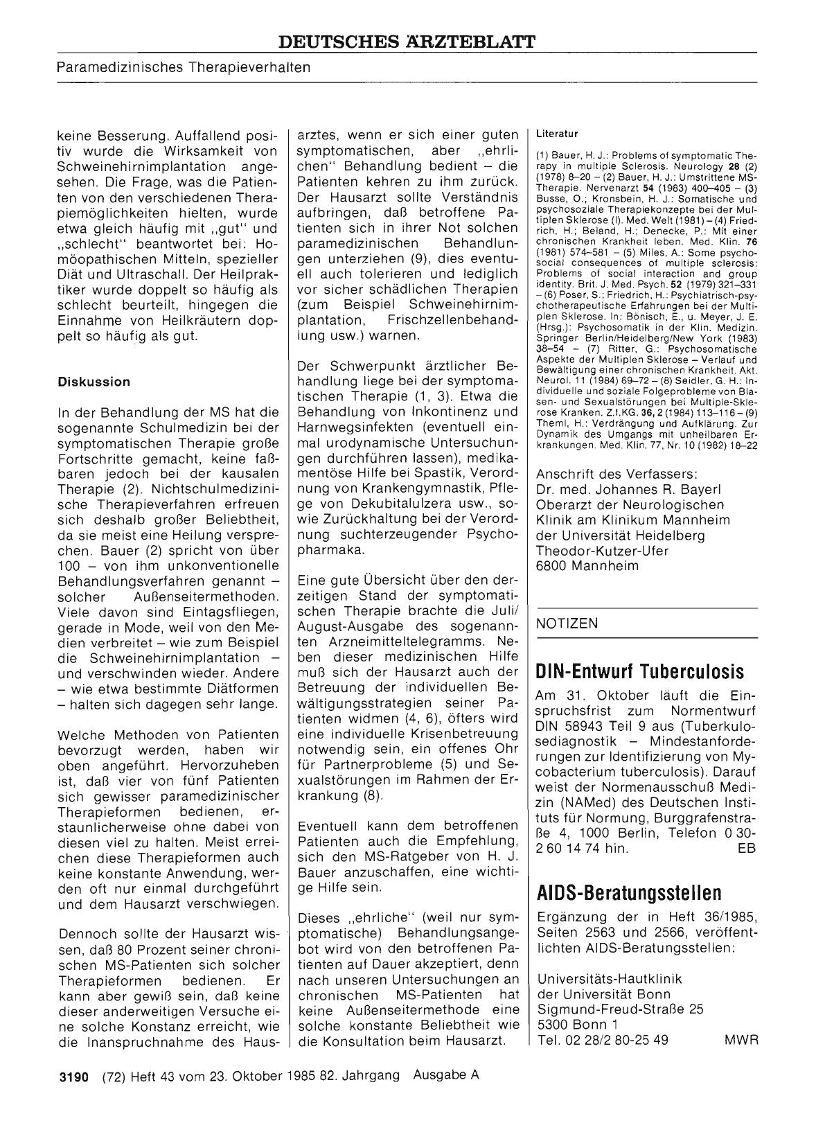 Vorschauseite 1: AIDS-Beratungsstellen