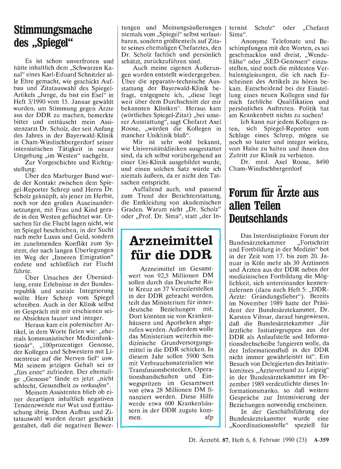 Vorschauseite 1: Forum für Ärzte aus allen Teilen Deutschlands