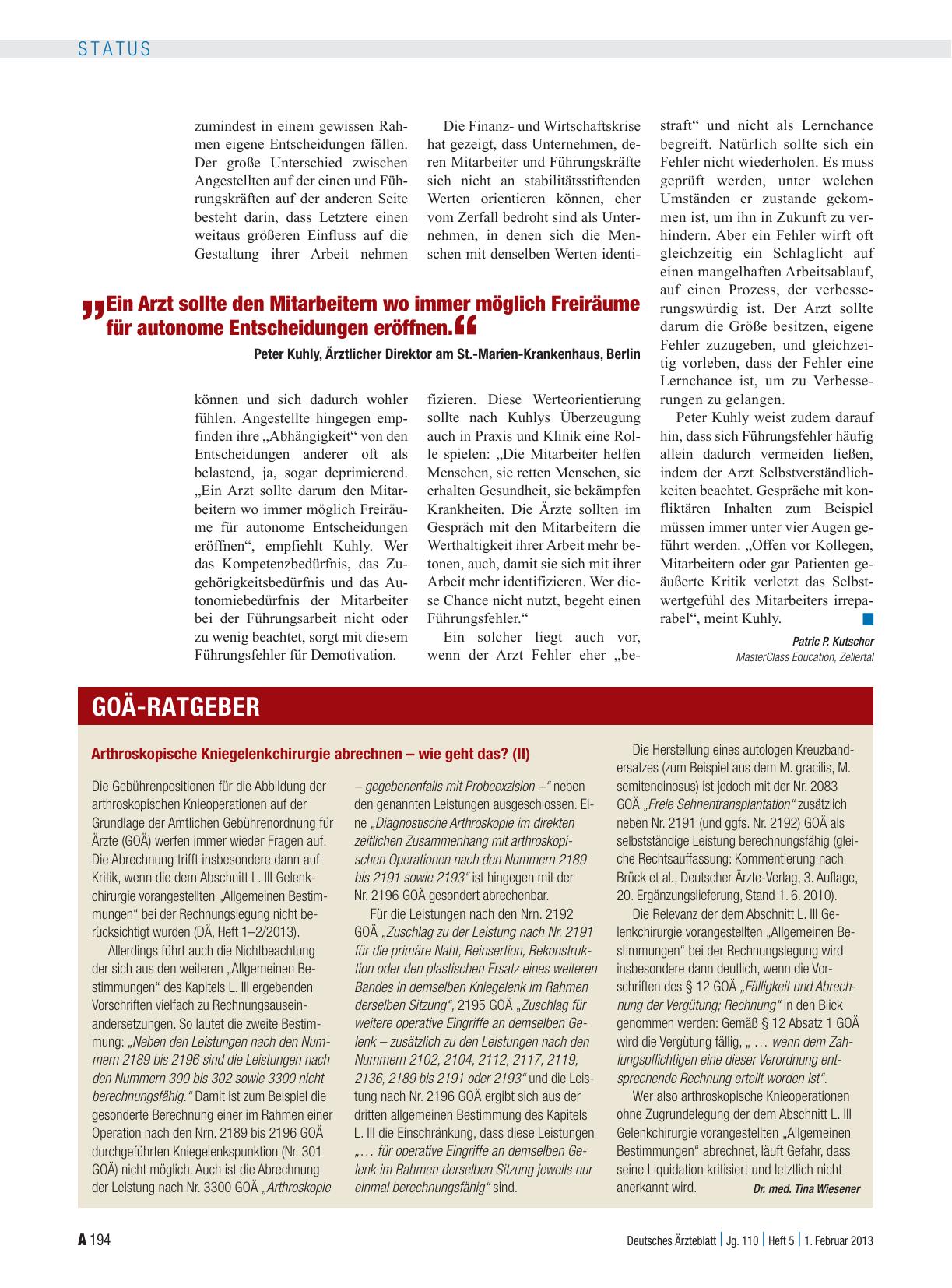 Vorschauseite 1: Arthroskopische Kniegelenkchirurgie abrechnen – wie geht das? (II)