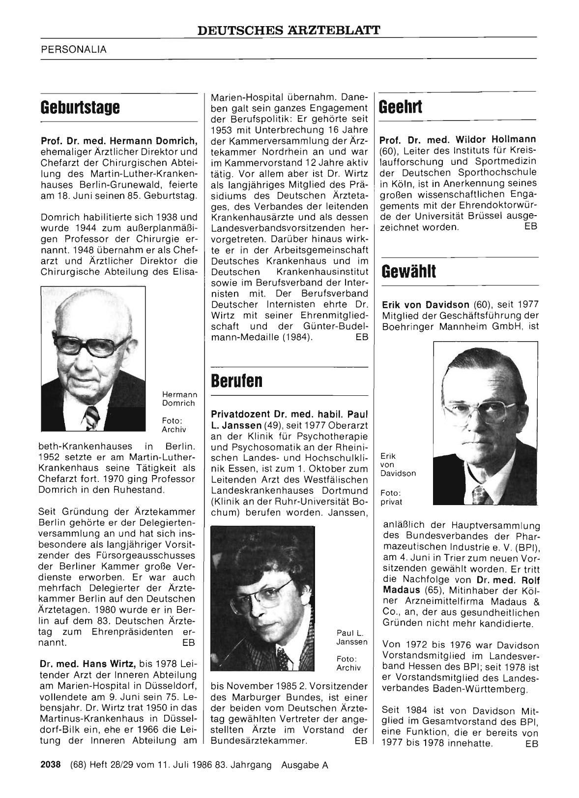 Vorschauseite 1: Geehrt