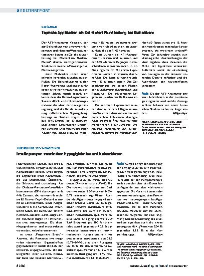 Vorschauseite 1: Jugendliche Typ-1-Diabetiker: Insulinpumpen vermindern Hypoglykämien und Ketoazidosen
