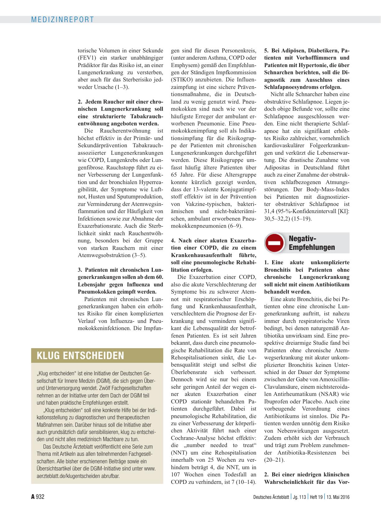 Vorschauseite 2: Klug entscheiden: . . . in der Pneumologie