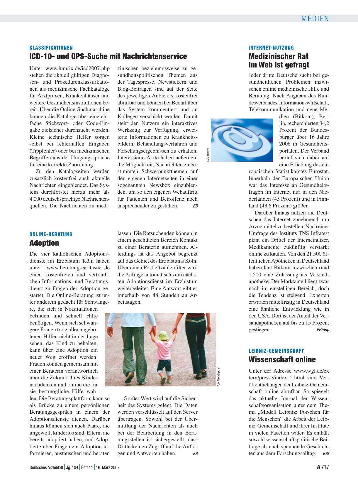 Vorschauseite 1: Online-Beratung: Adoption