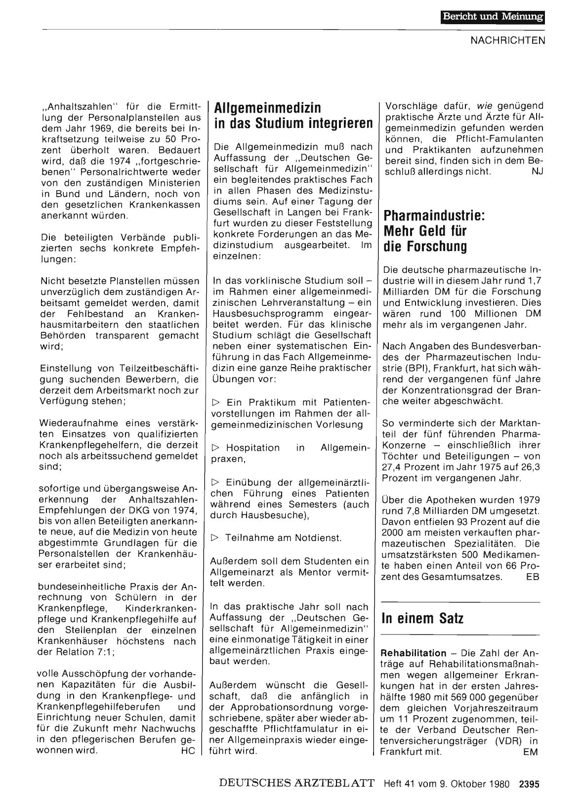 Vorschauseite 1: Allgemeinmedizin in das Studium integrieren