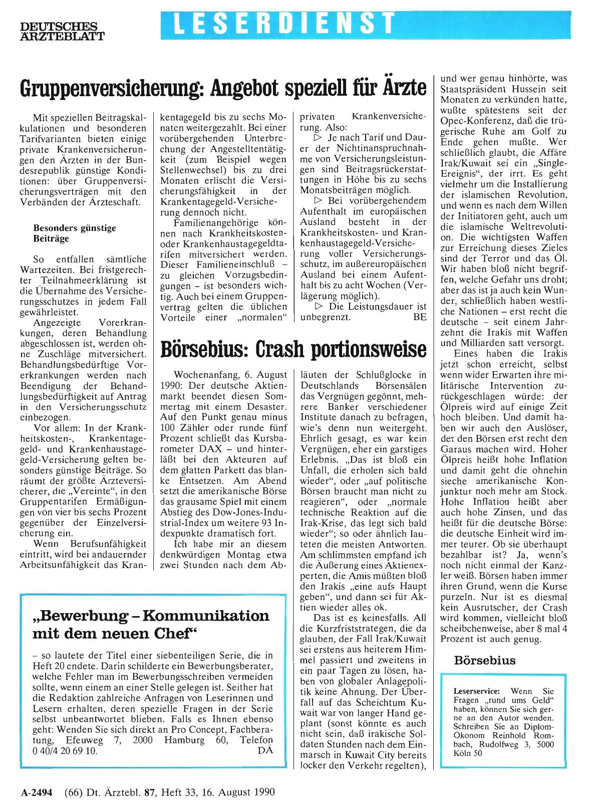 Vorschauseite 1: Börsebius: Crash portionsweise
