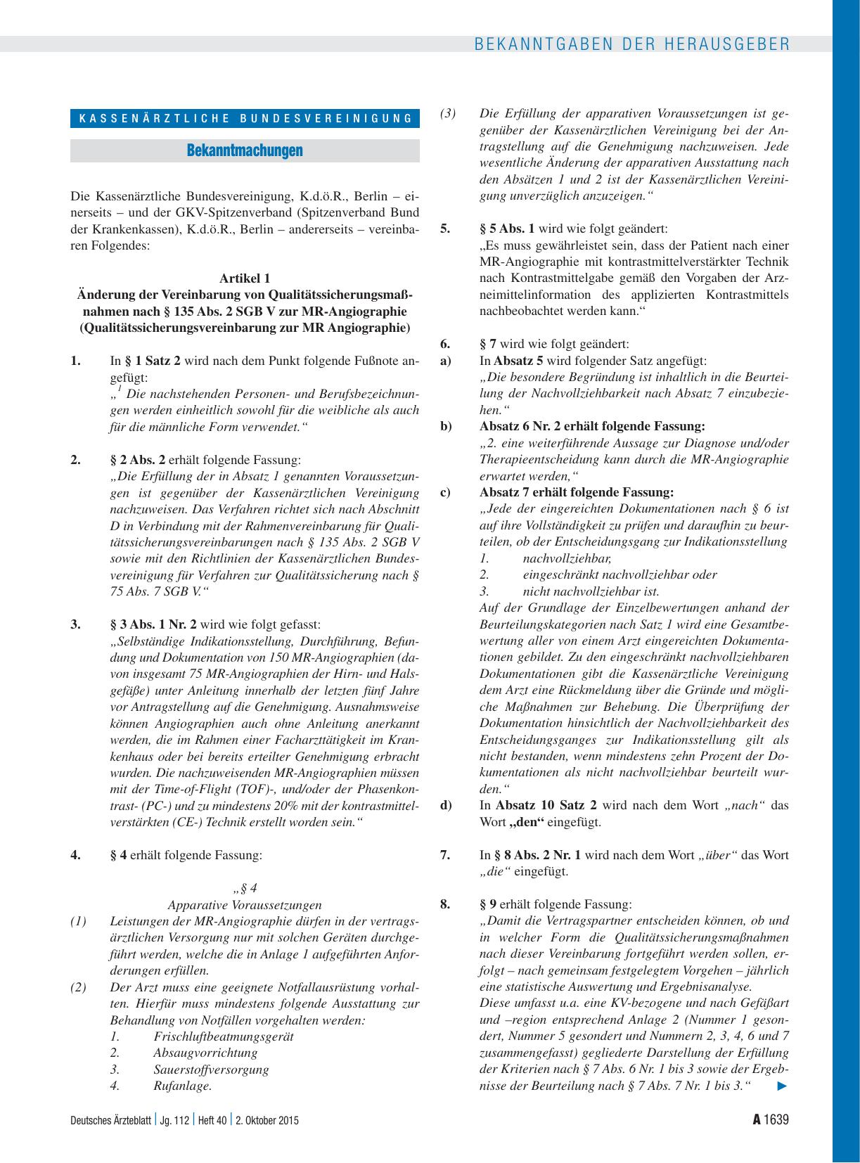 Vorschauseite 1: Bekanntmachungen