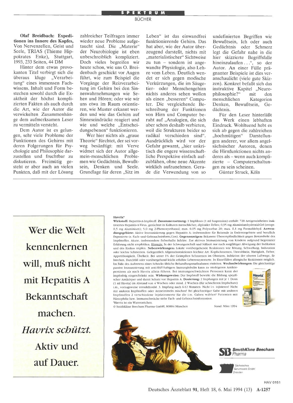 Vorschauseite 1: Olaf Breidbach: Expeditionen ins Innere des Kopfes