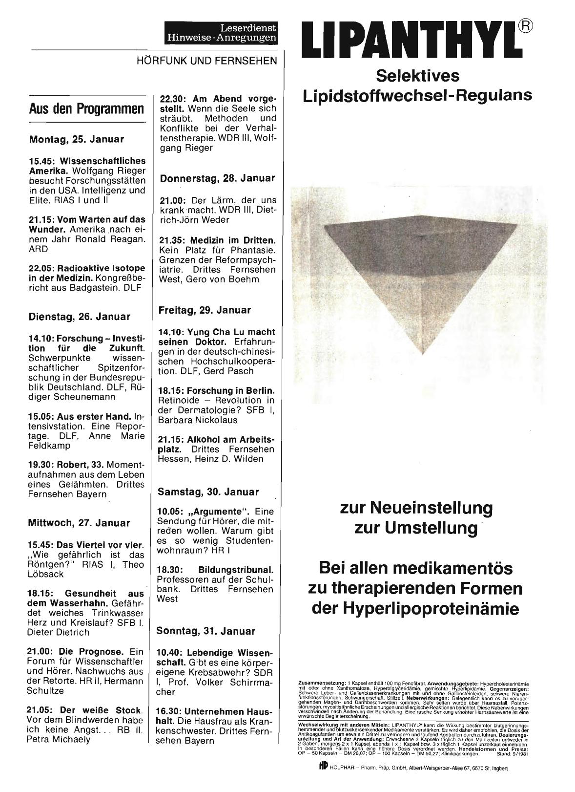 Vorschauseite 1: Aus den Programmen