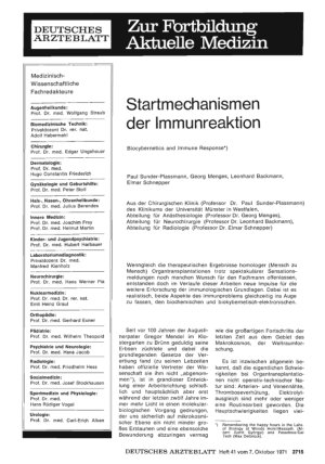 Vorschauseite 1: Startmechanismen der Immunreaktion