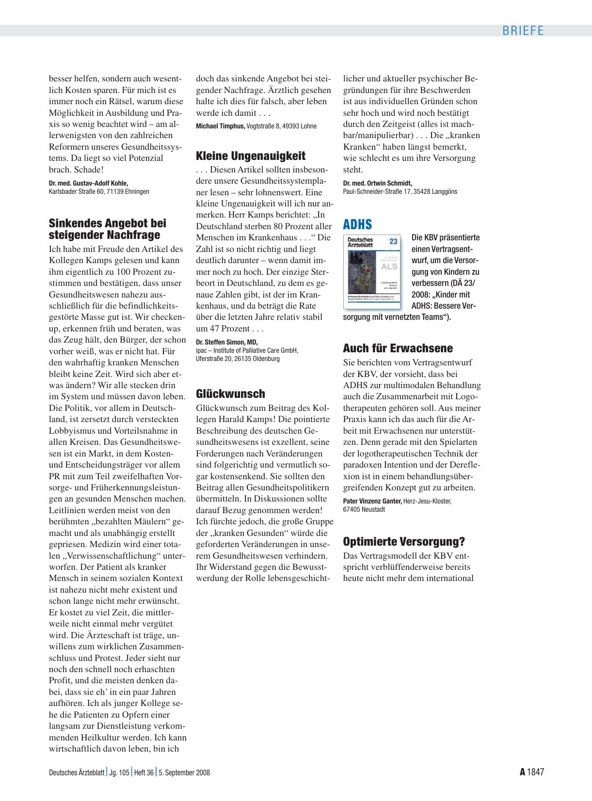 Vorschauseite 1: Gesundheitswesen: Kleine Ungenauigkeit