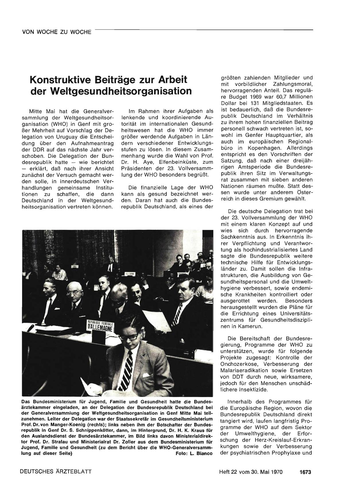 Vorschauseite 1: Konstruktive Beiträge zur Arbeit der Weltgesundheitsorganisation
