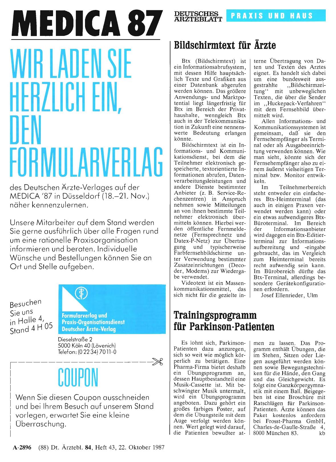 Vorschauseite 1: Trainingsprogramm für Parkinson-Patienten