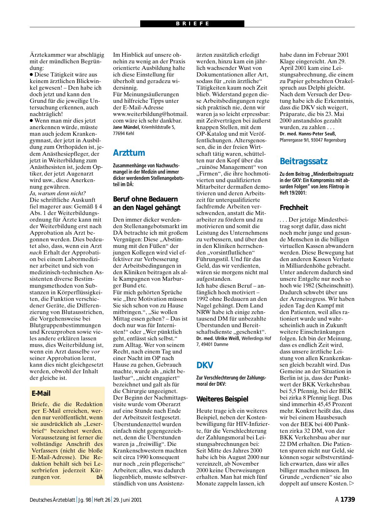 Vorschauseite 1: DKV: Weiteres Beispiel