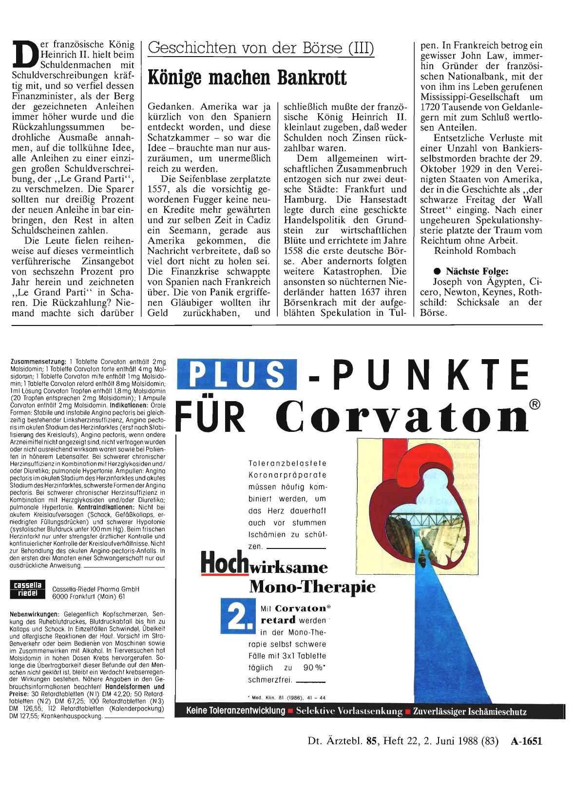Vorschauseite 1: Geschichten von der Börse (III): Könige machen Bankrott