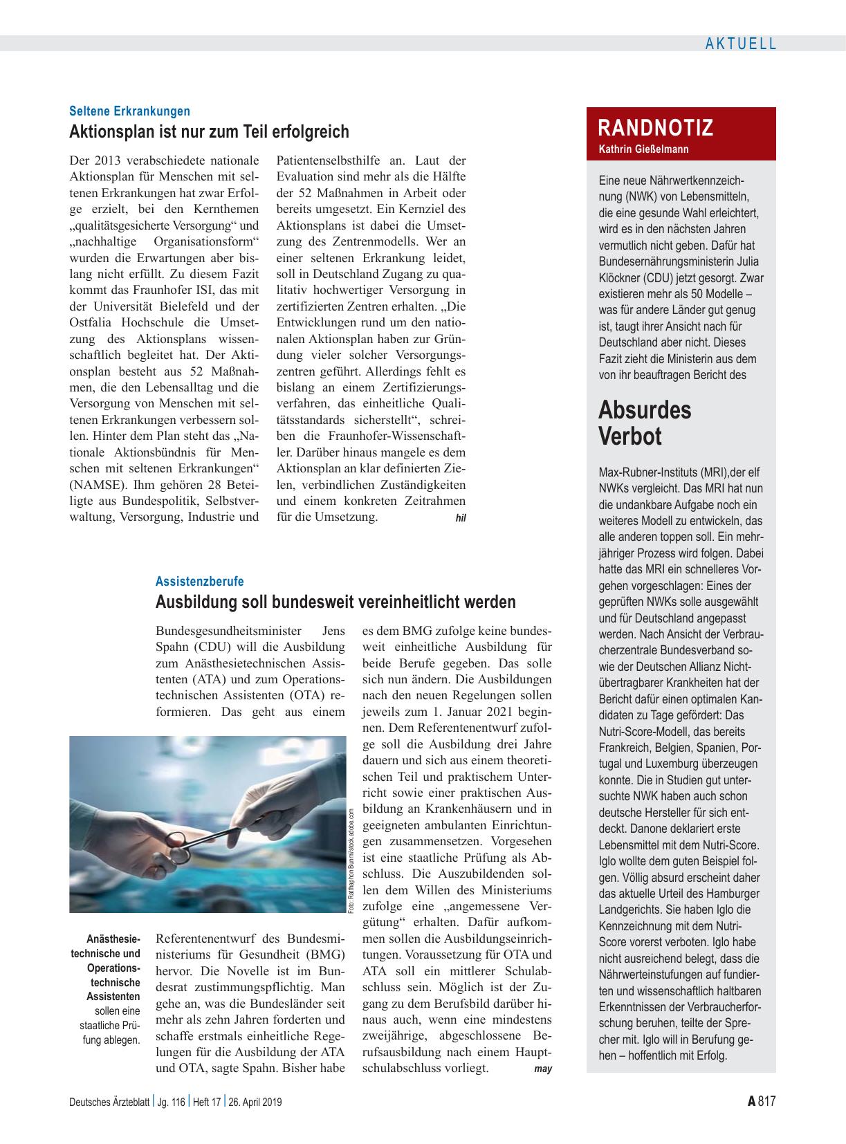 Vorschauseite 1: Randnotiz: Absurdes Verbot