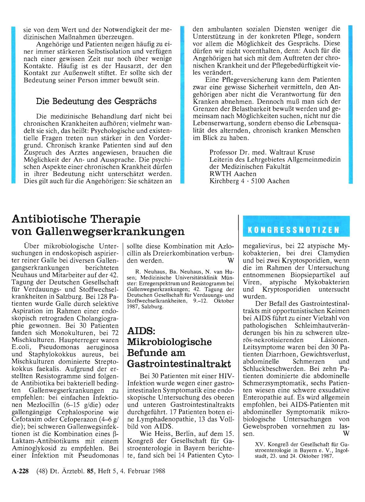 Vorschauseite 1: Antibiotische Therapie von Gallenwegserkrankungen
