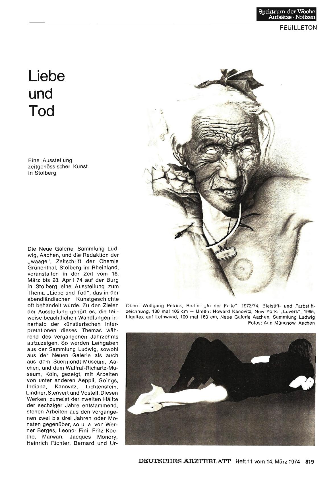 Vorschauseite 1: Liebe und Tod