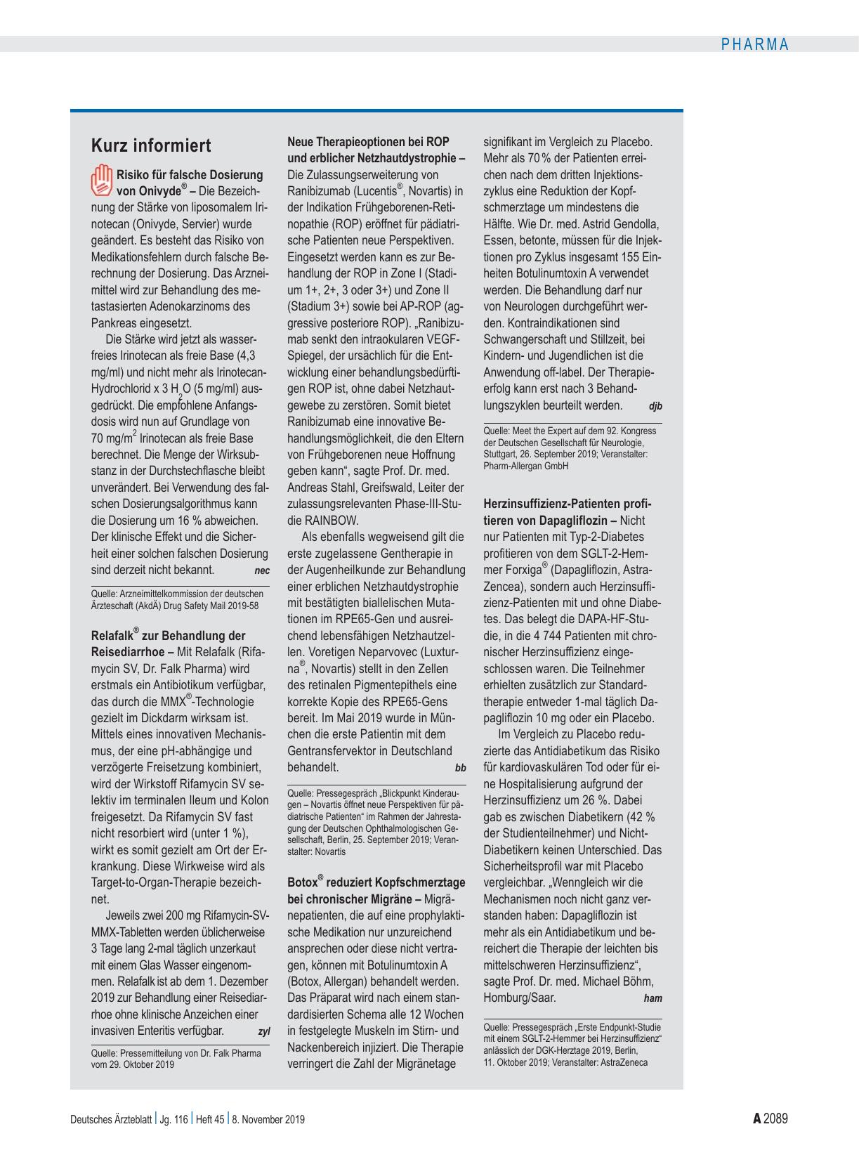 Vorschauseite 1: Kurz informiert