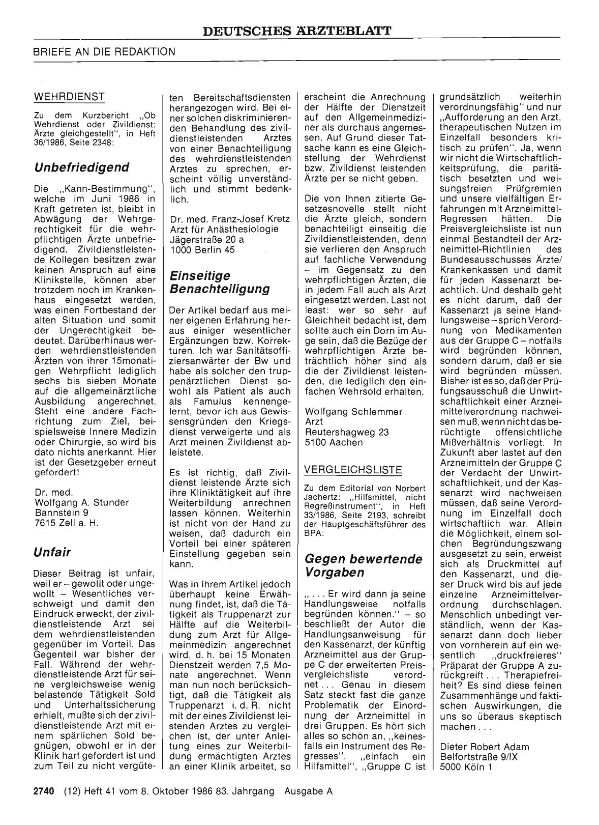 Vorschauseite 1: WEHRDIENST: Einseitige Benachteiligung