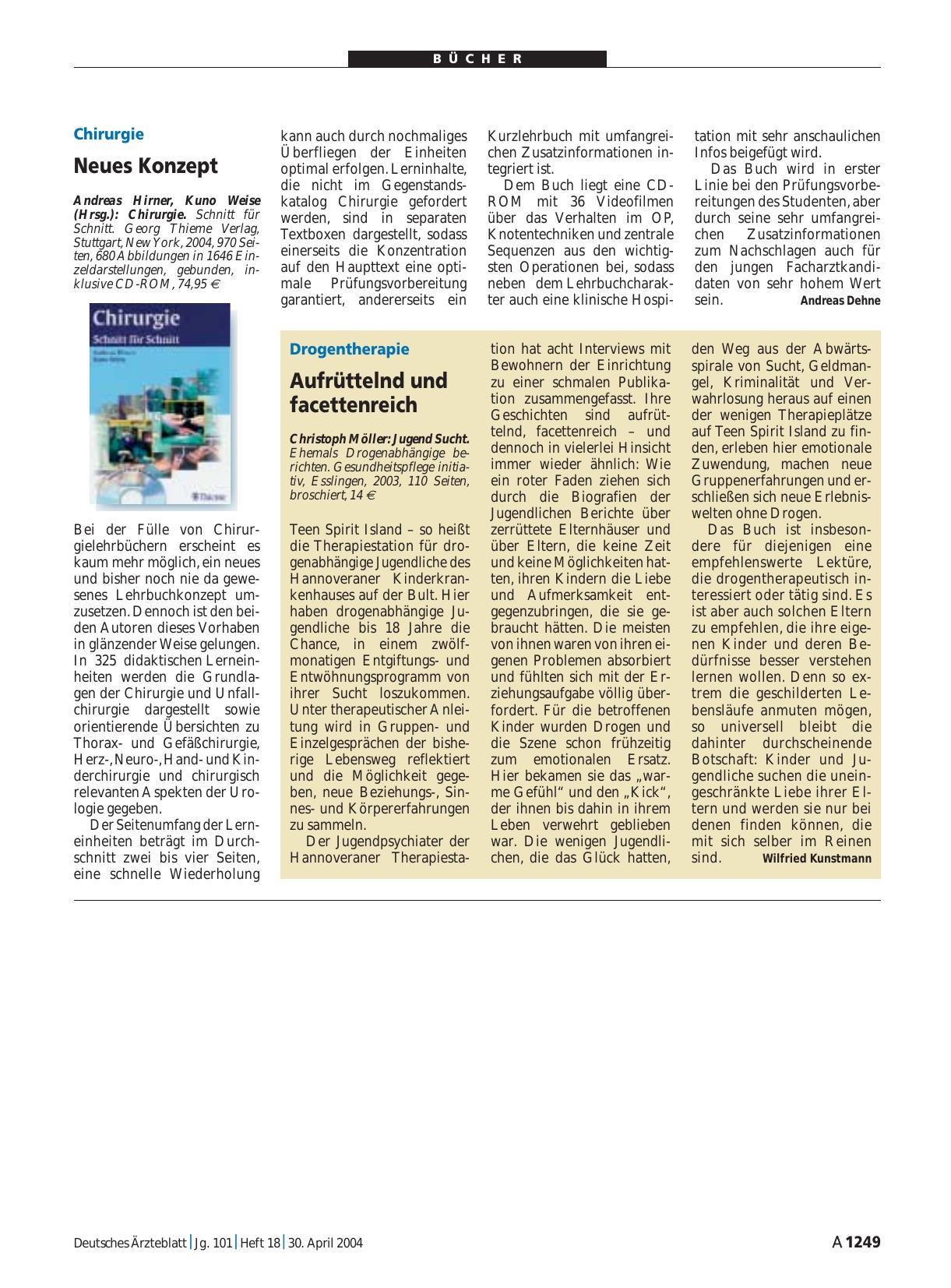 Vorschauseite 1: Jugend Sucht