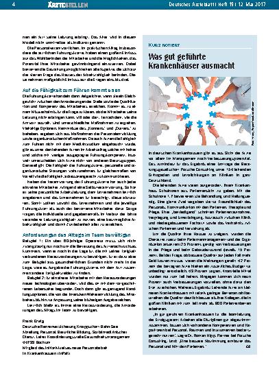 Vorschauseite 1: Was gut geführte Krankenhäuser ausmacht