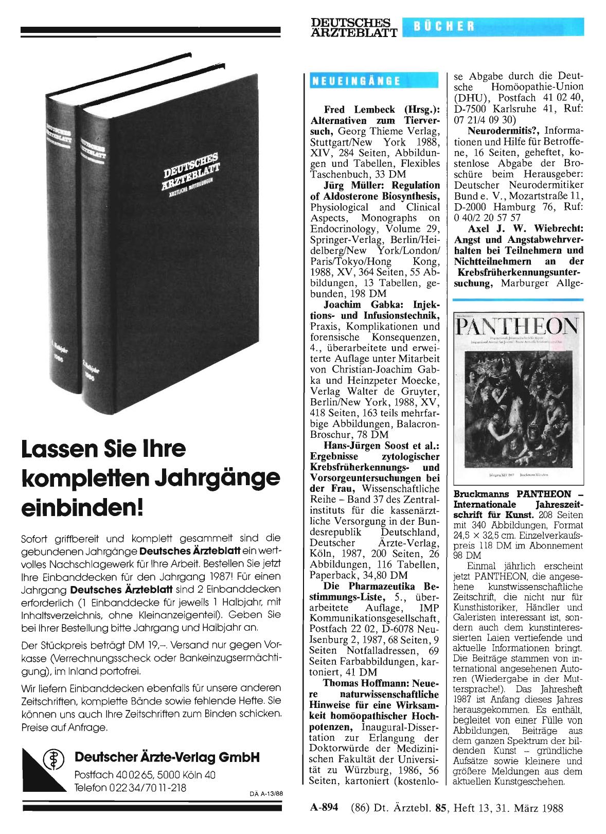 Vorschauseite 1: Neueingänge