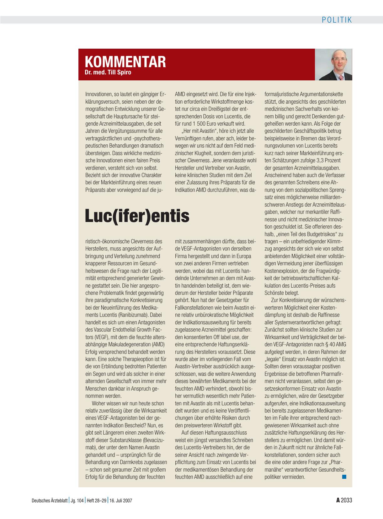 Vorschauseite 1: Luc(ifer)entis