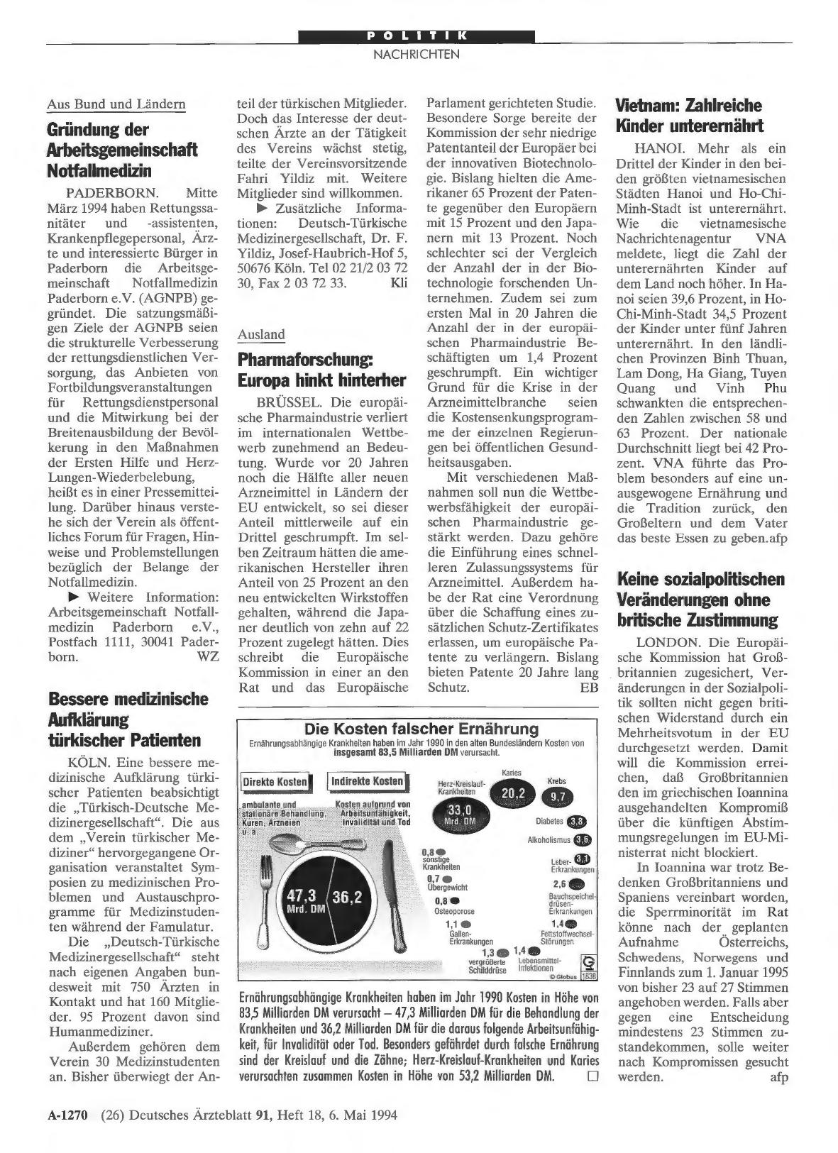 Vorschauseite 1: Vietnam: Zahlreiche Kinder unterernährt