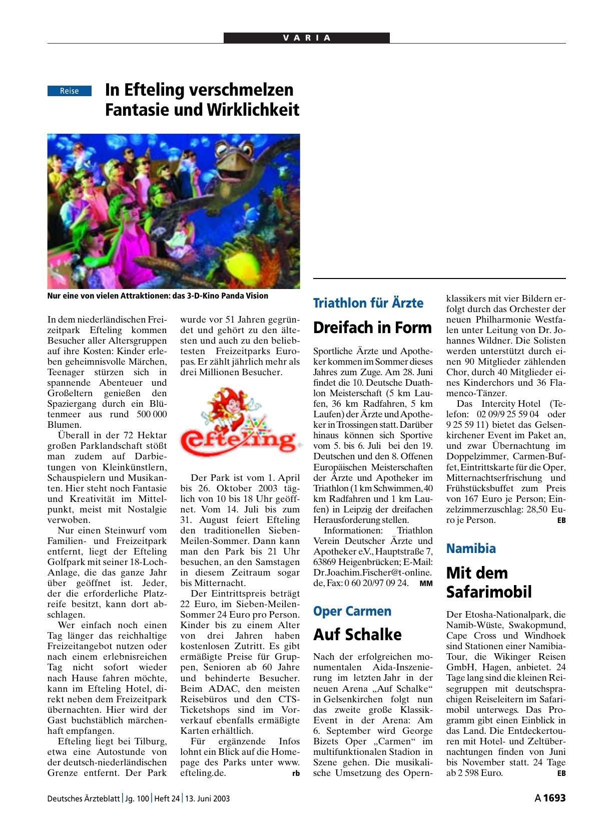Vorschauseite 1: Triathlon für Ärzte: Dreifach in Form