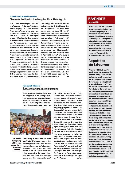 Vorschauseite 1: Randnotiz: Amputation ein Tabuthema