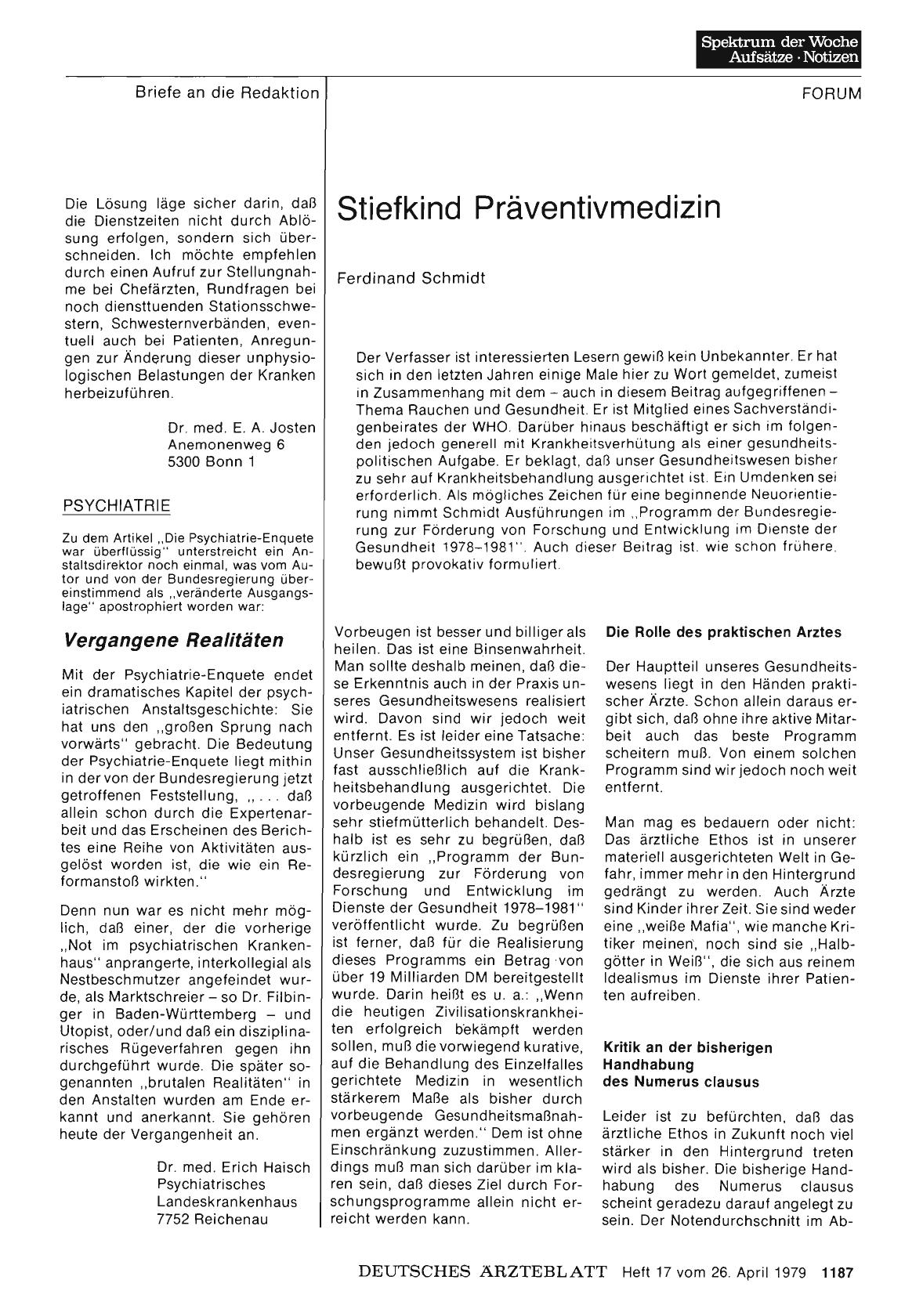 Vorschauseite 1: PSYCHIATRIE: Vergangene Realitäten