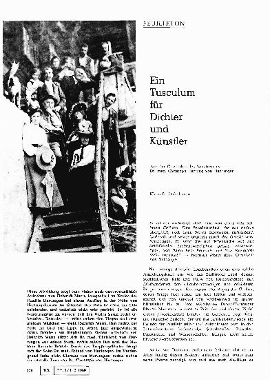 Vorschauseite 1: Ein Tusculum für Dichter und Künstler